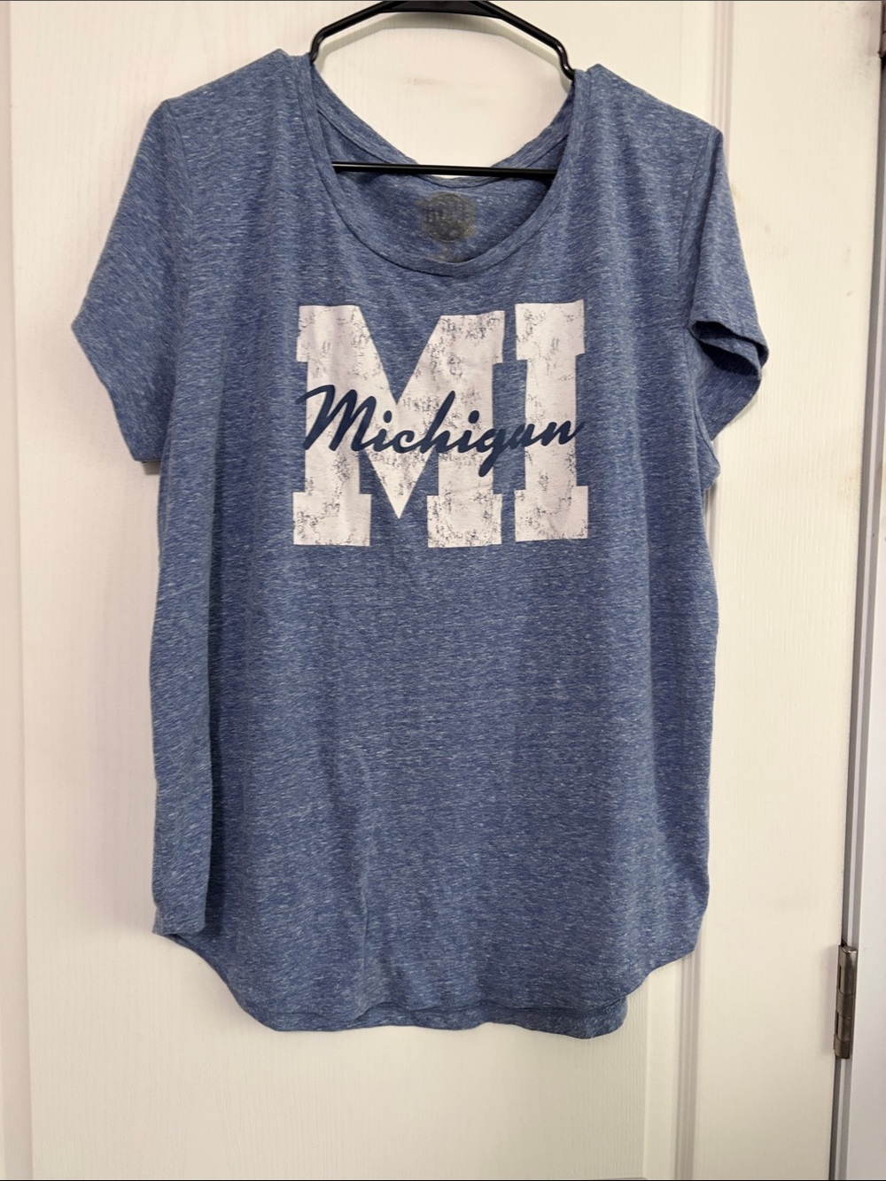 Homco Blue Heather 'M1 Michigan' Short Sleeve Tee